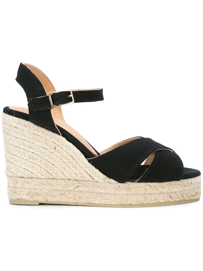 Castaner Sandals Black Outer: Fabric