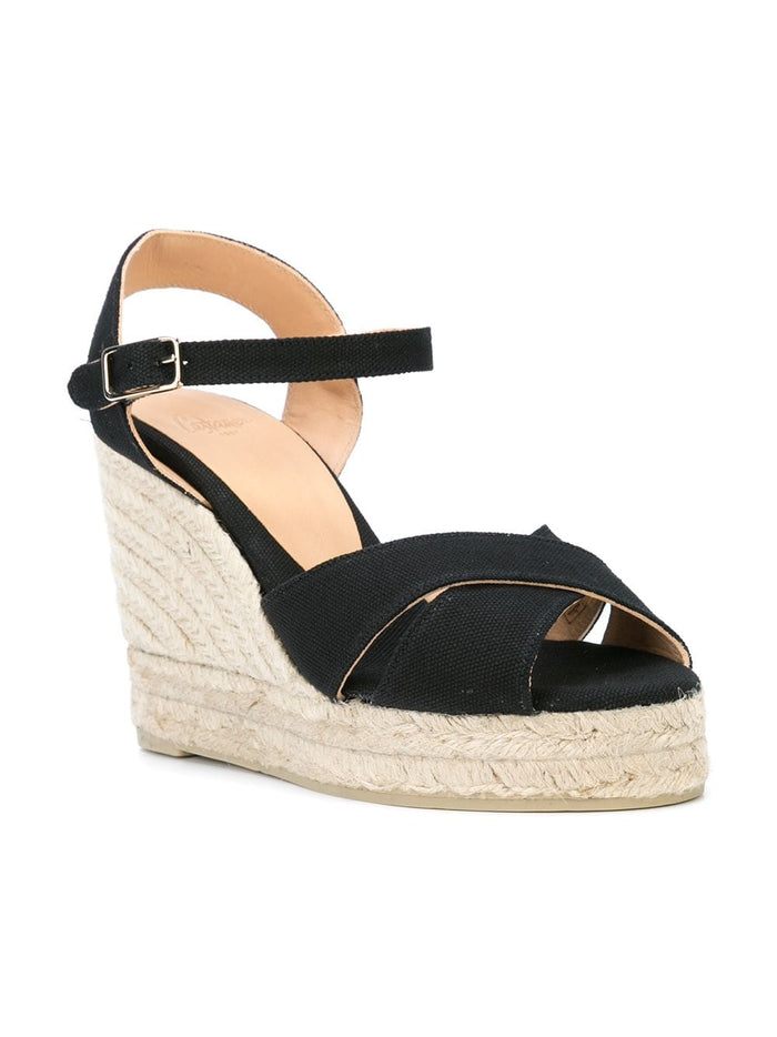 Castaner Sandals Black Outer: Fabric