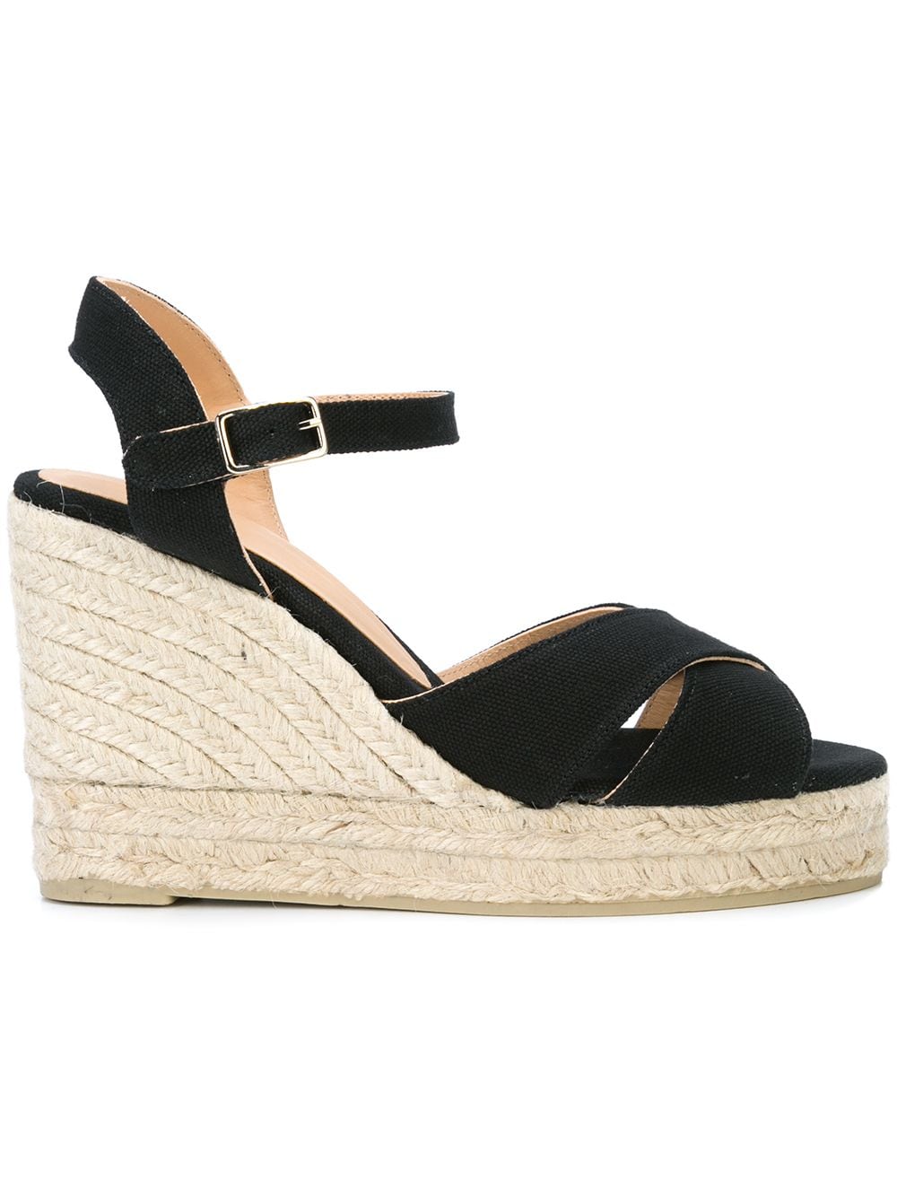 Castaner Sandals Black Outer: Fabric