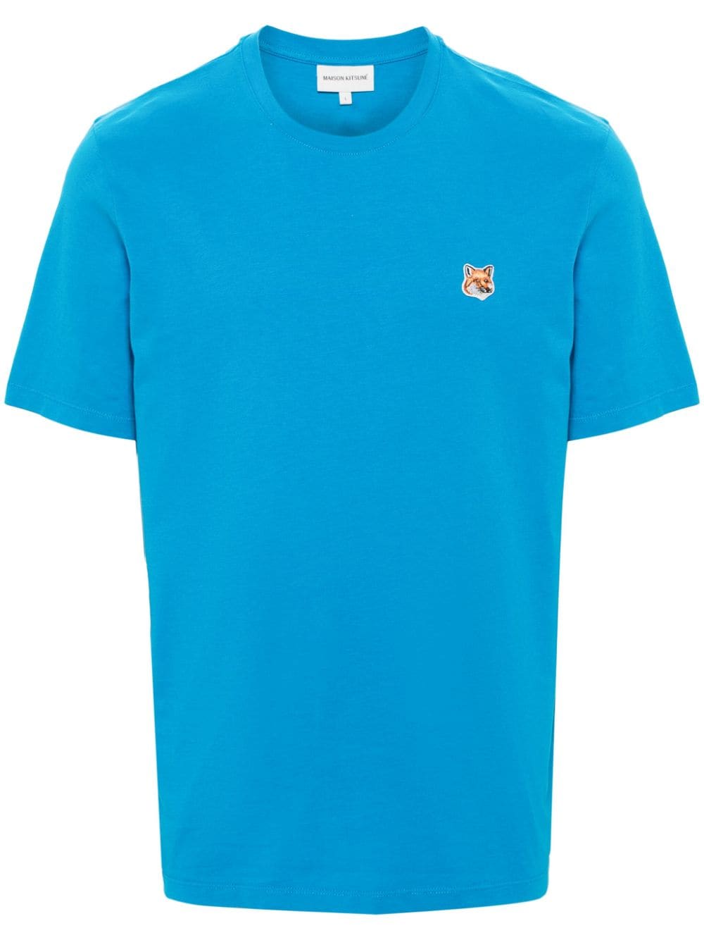 Maison Kitsune T-Shirts And Polos Blue Cotton