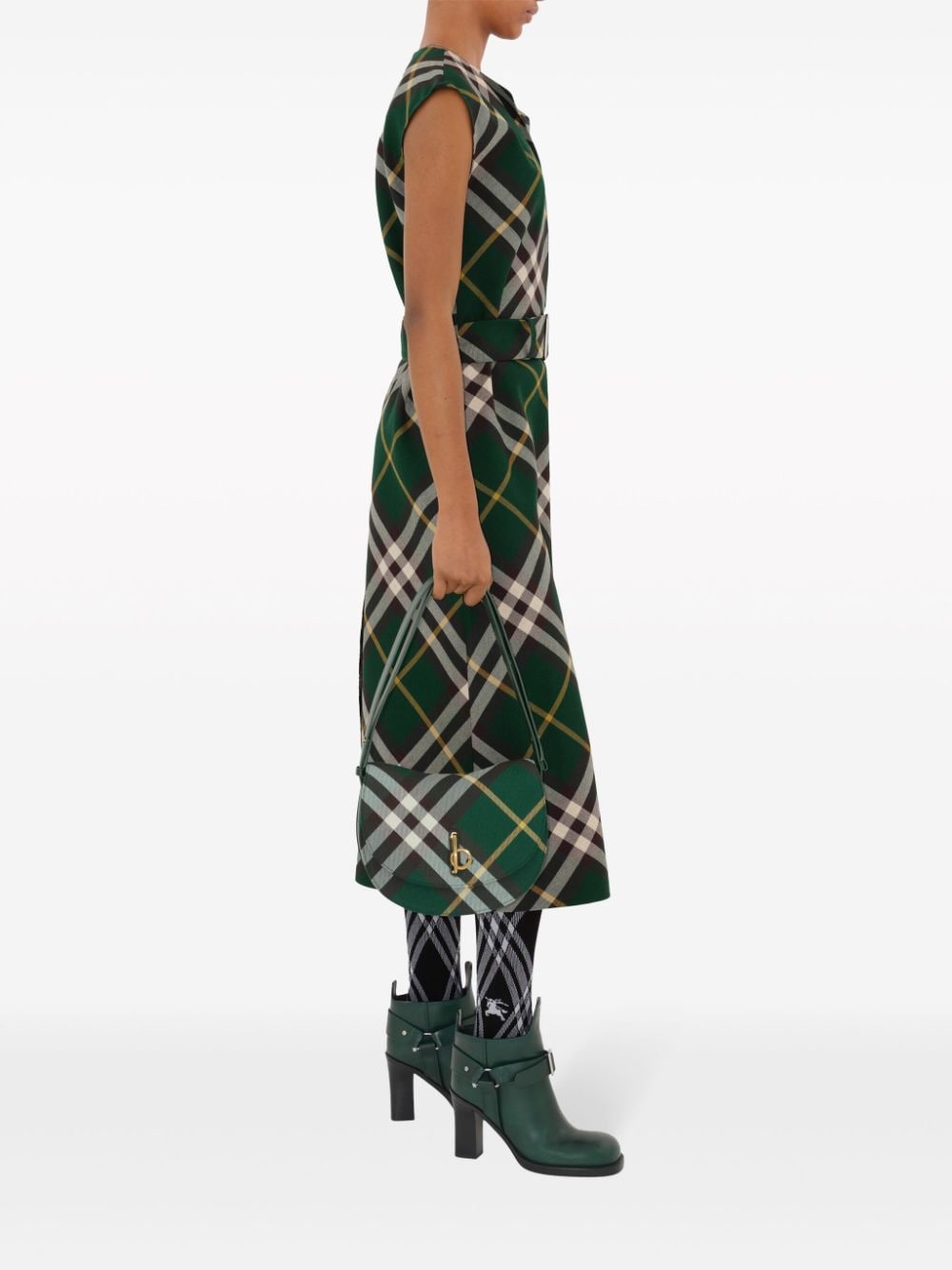Burberry Dresses Green Wool