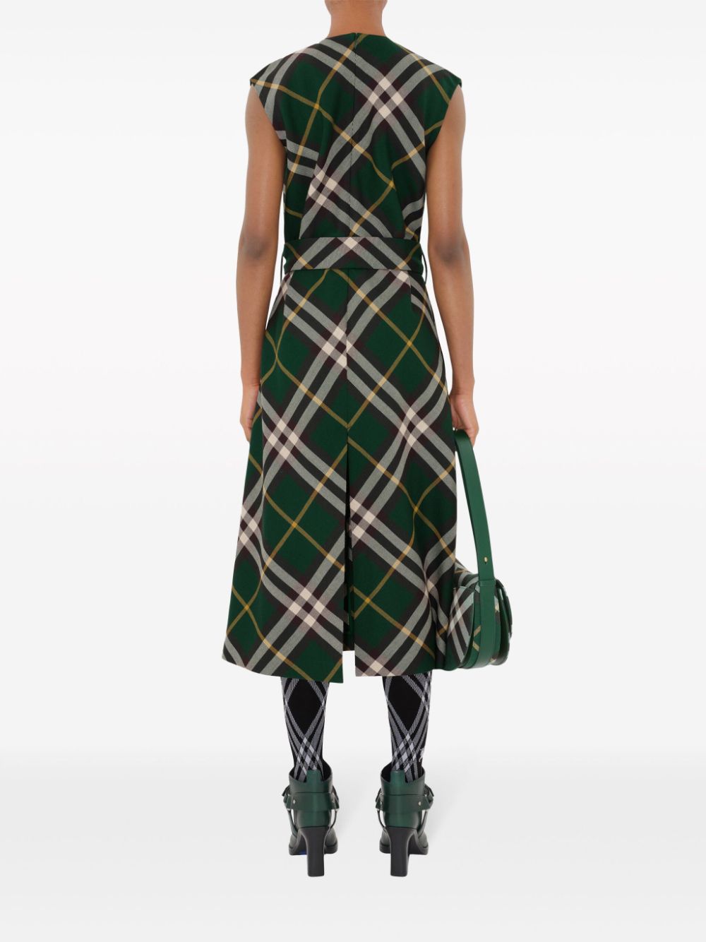Burberry Dresses Green Wool