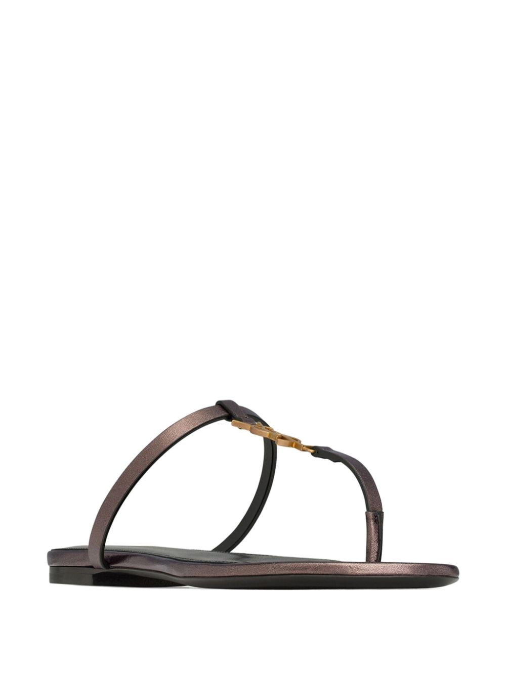 Saint Laurent Sandals Brown Lamb Skin