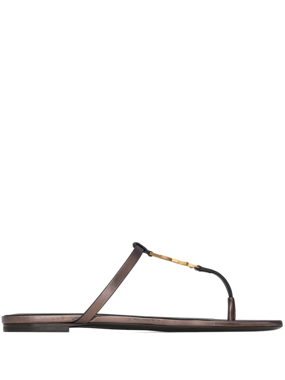 Saint Laurent Sandals Brown Lamb Skin