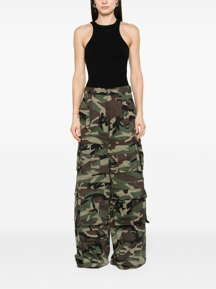 Vetements Top Black Cotton