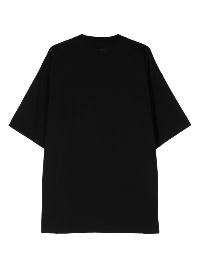 Vetements T-Shirts And Polos Black Cotton