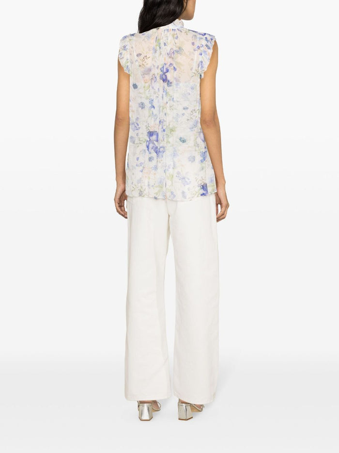 Zimmermann Top Blue Viscose