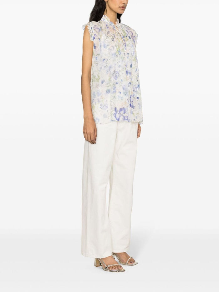 Zimmermann Top Blue Viscose
