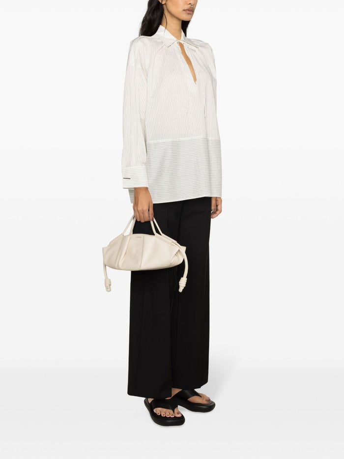 Max Mara Shirts White Cotton Silk