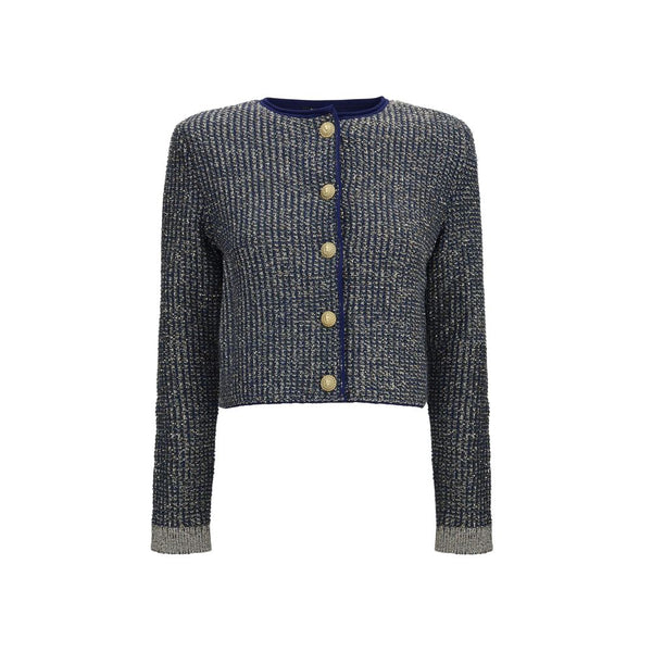 Balmain 49% Polyamide cardigan in blue