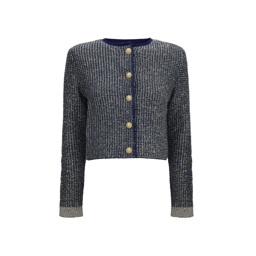 Balmain 49% Polyamide cardigan in blue