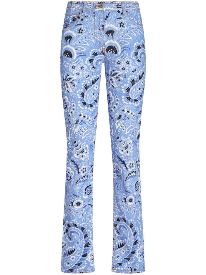 Etro Jeans Clear Blue Cotton