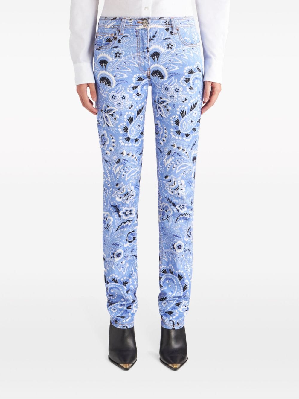 Etro Jeans Clear Blue Cotton