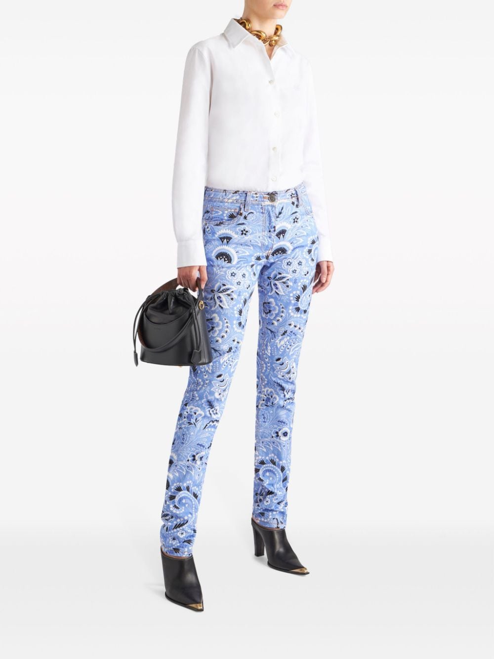 Etro Jeans Clear Blue Cotton