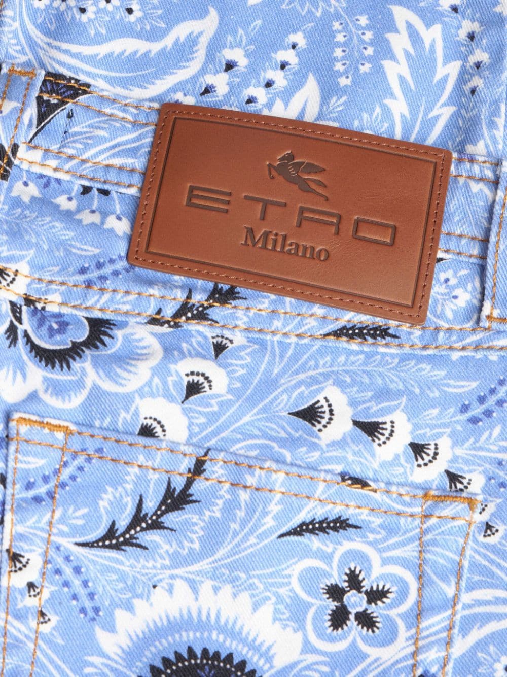 Etro Jeans Clear Blue Cotton