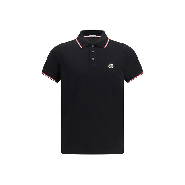 Black Cotton Polo Shirt