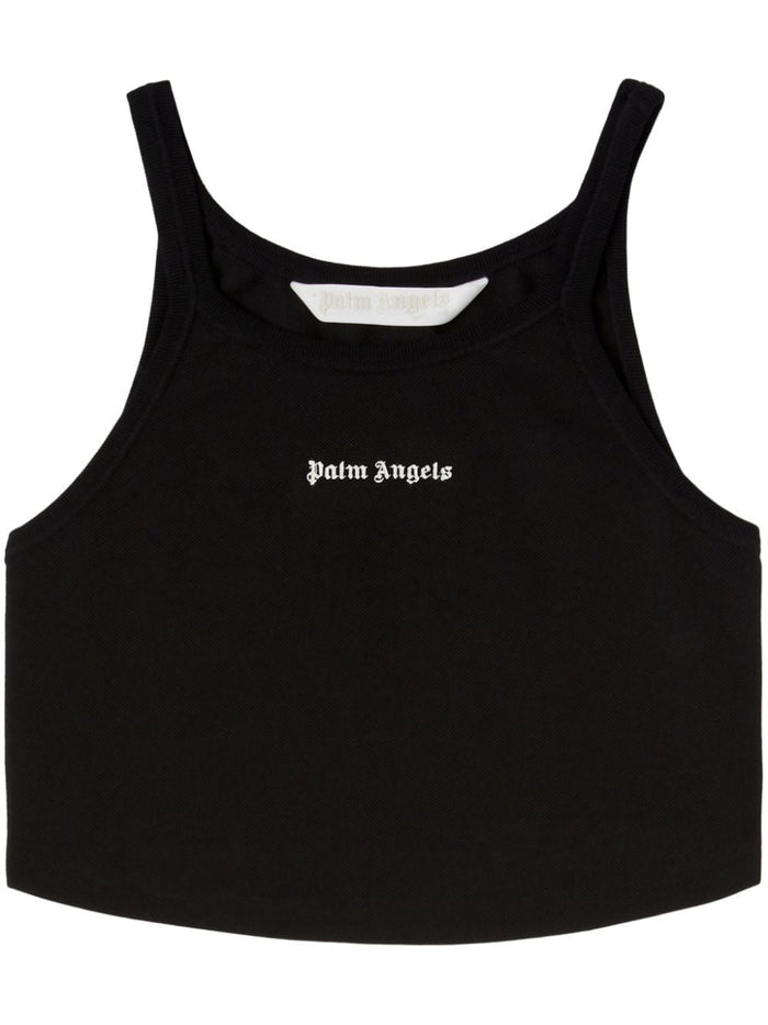 Palm Angels Top Black Cotton