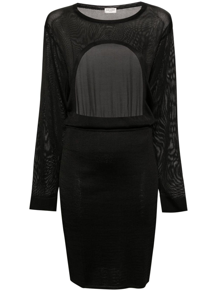 Saint Laurent Dresses Black Viscose