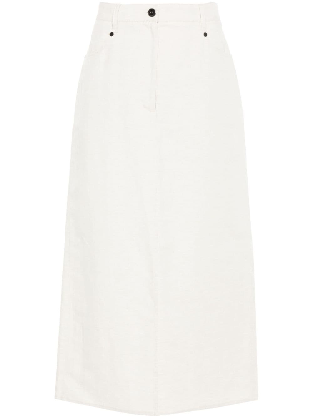 Brunello Cucinelli Skirts Beige Linen Cotton