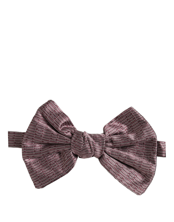 Dolce & Gabbana 100% Silk bow tie in maroon
