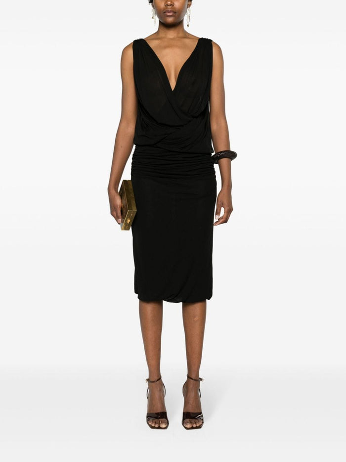 Saint Laurent Dresses Black Viscose
