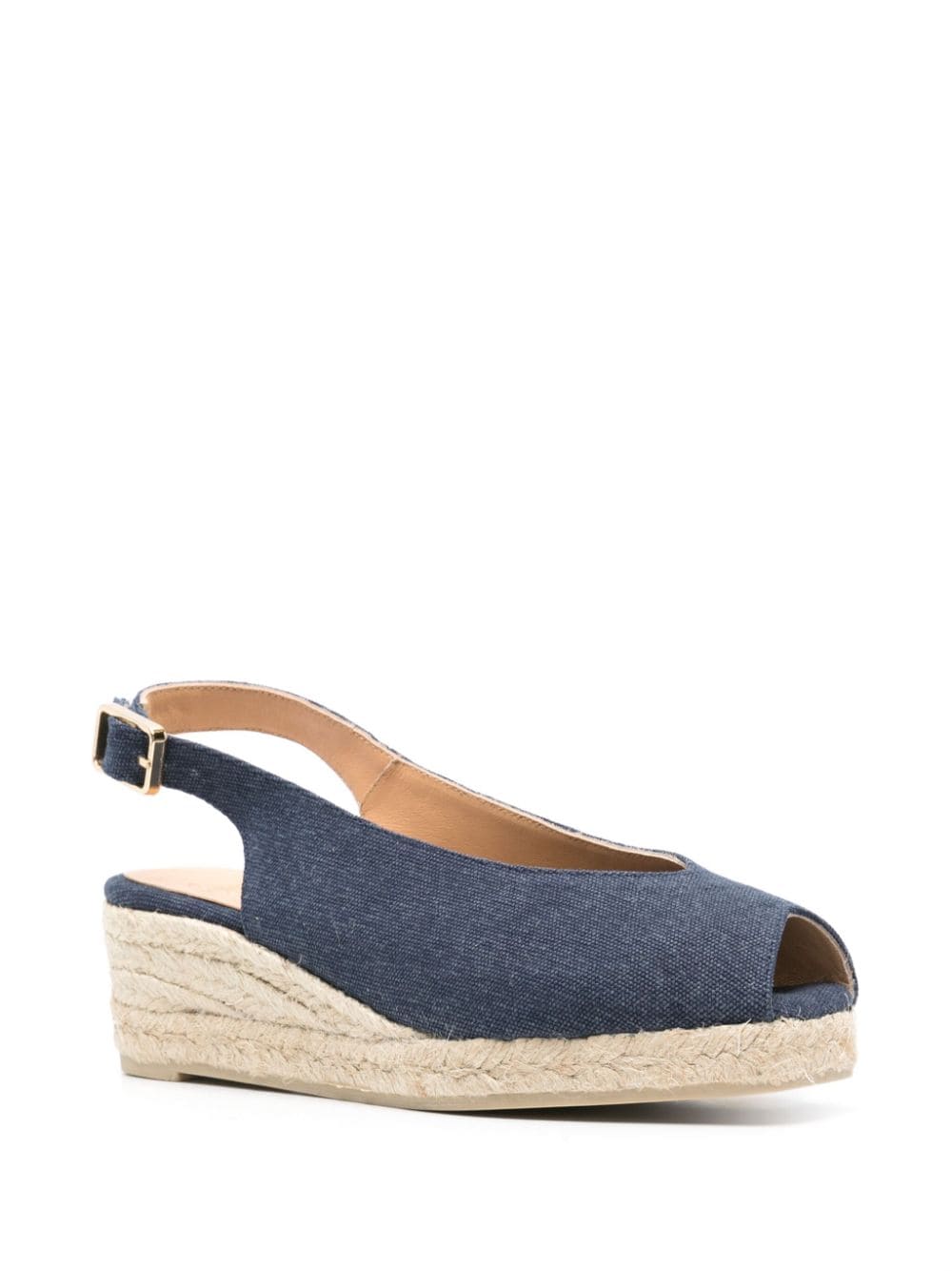 Castaner Flat Shoes Clear Blue Lining: Calf Leather