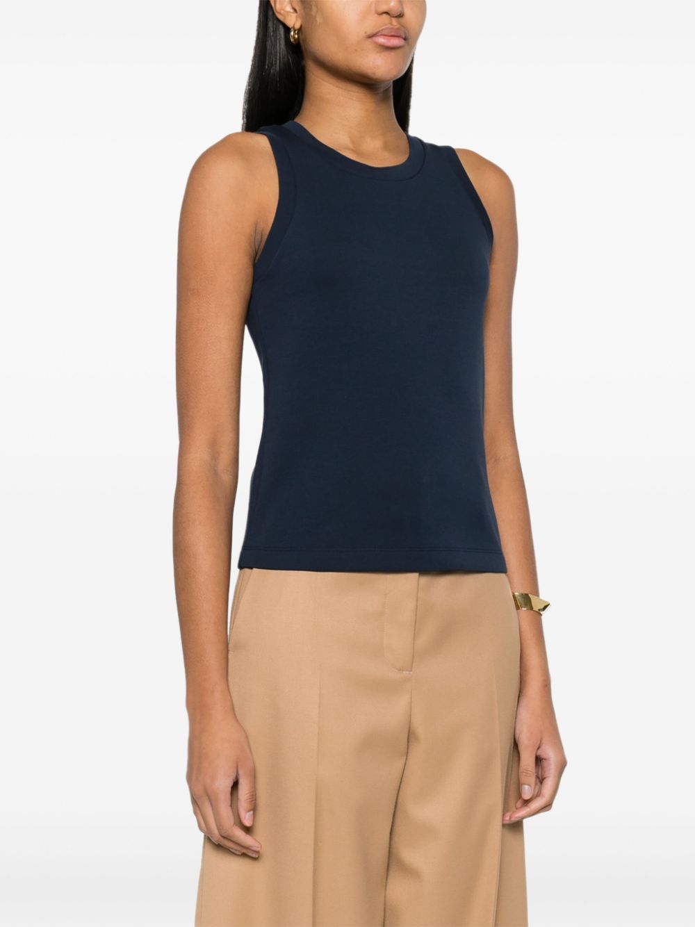 S Max Mara Top Blue Cotton