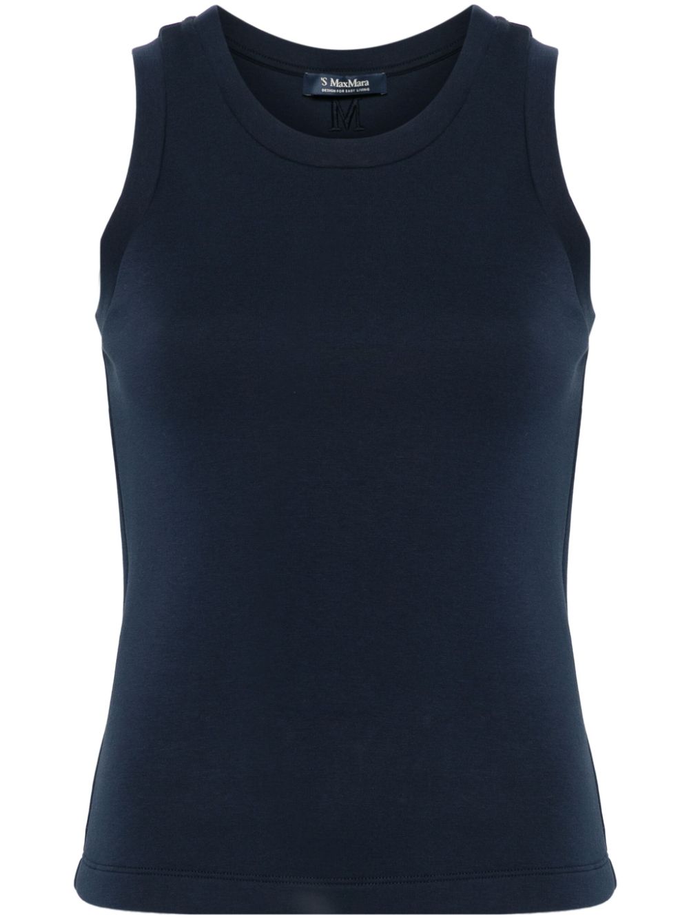 S Max Mara Top Blue Cotton