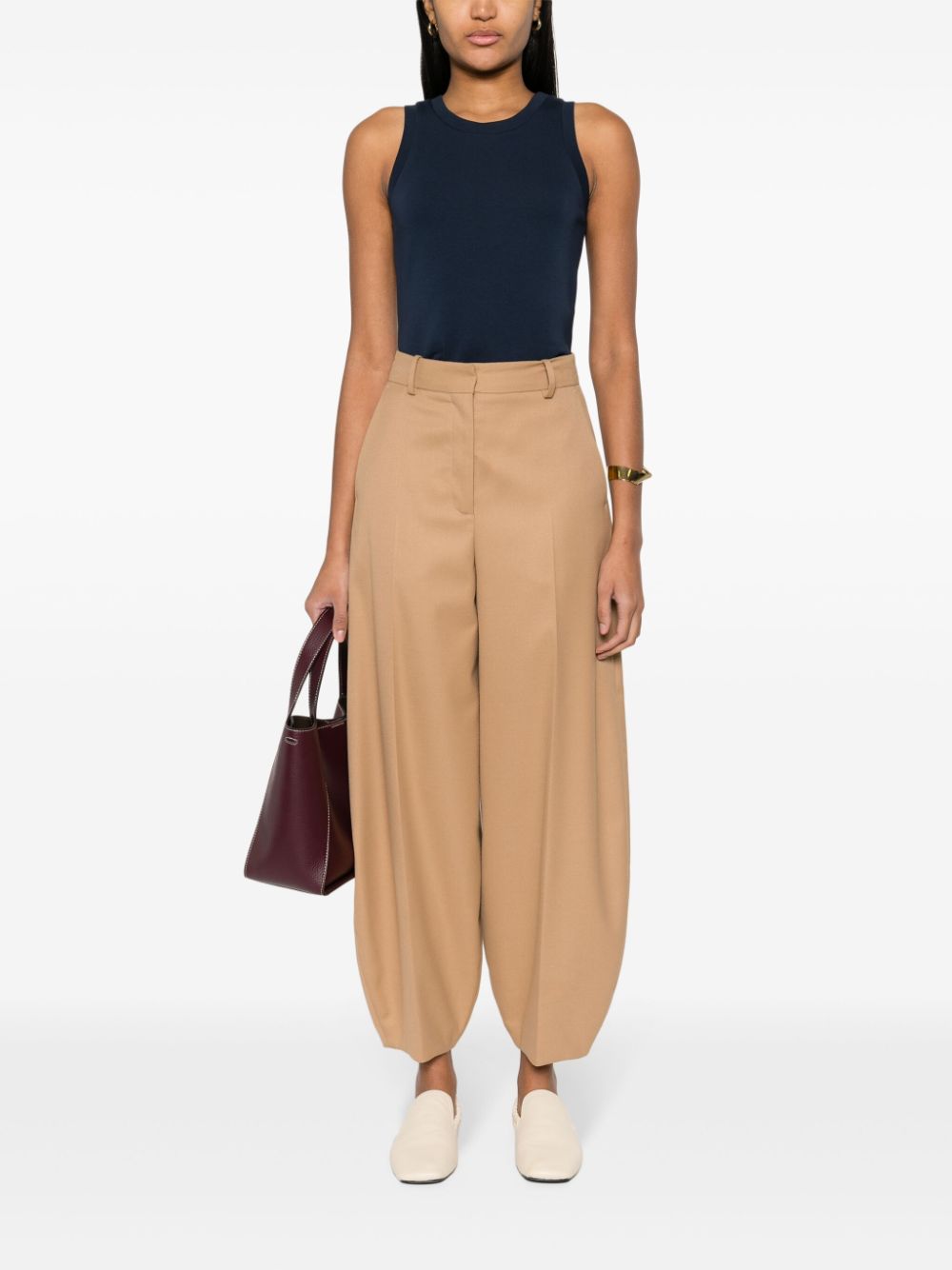 S Max Mara Top Blue Cotton