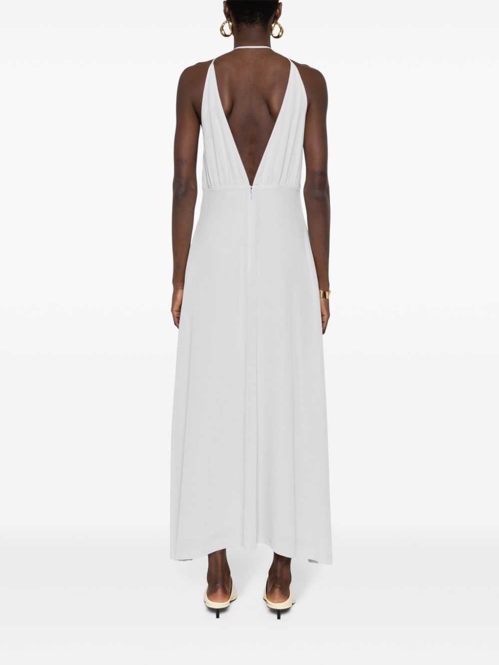 TOTEME MAIN Dresses Grey Lining: Viscose Outer: Silk