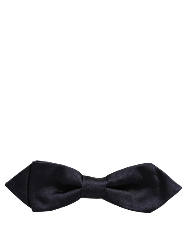 Dolce & Gabbana 100% Silk bow tie in navy