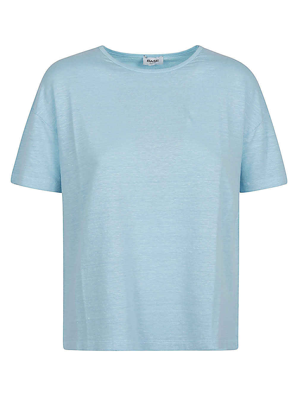 Base T-shirts and Polos Clear Blue Linen Elastane