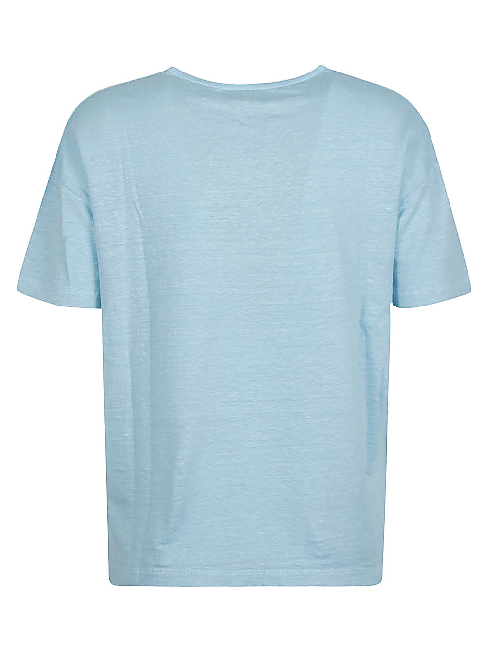 Base T-shirts and Polos Clear Blue Linen Elastane