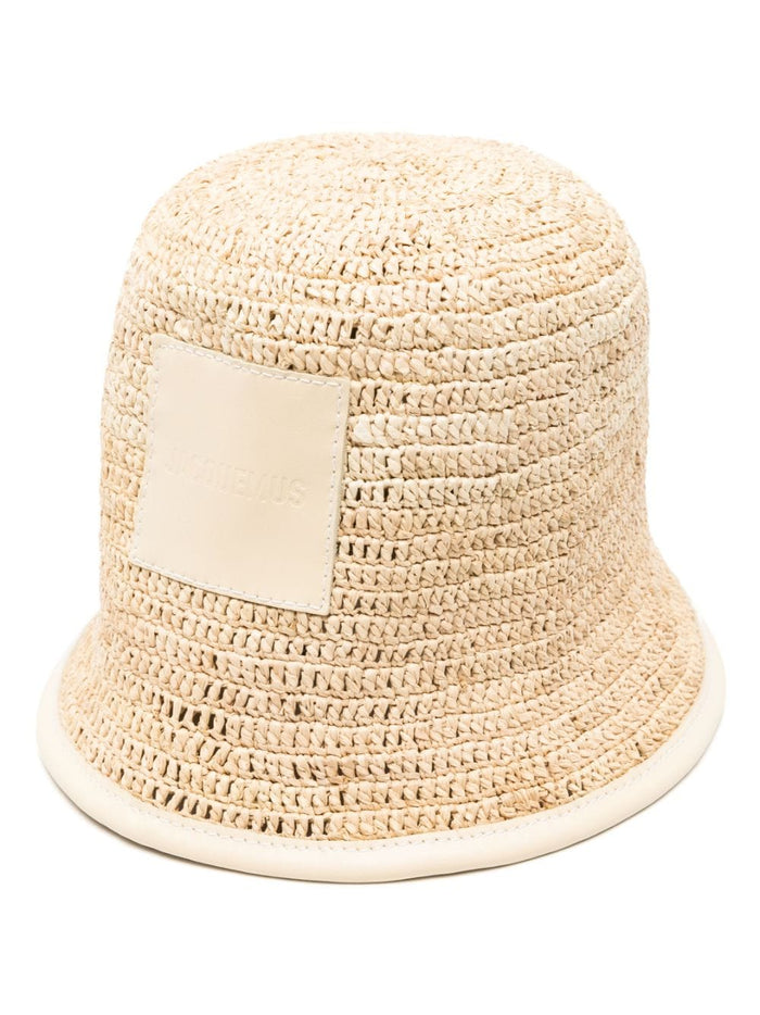 Jacquemus Hats Ivory Raffia