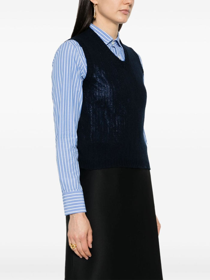 Prada Sweaters Blue Cashmere