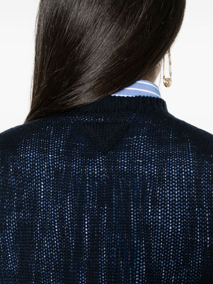 Prada Sweaters Blue Cashmere