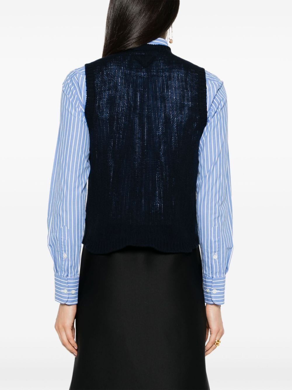 Prada Sweaters Blue Cashmere