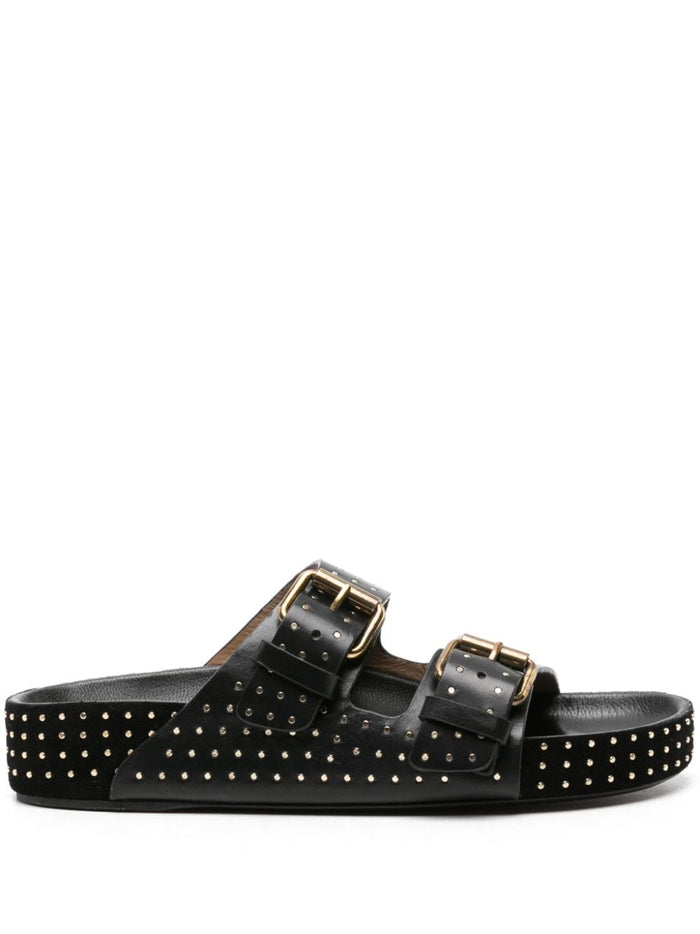 Isabel Marant Sandals Black Sole: Calf Leather