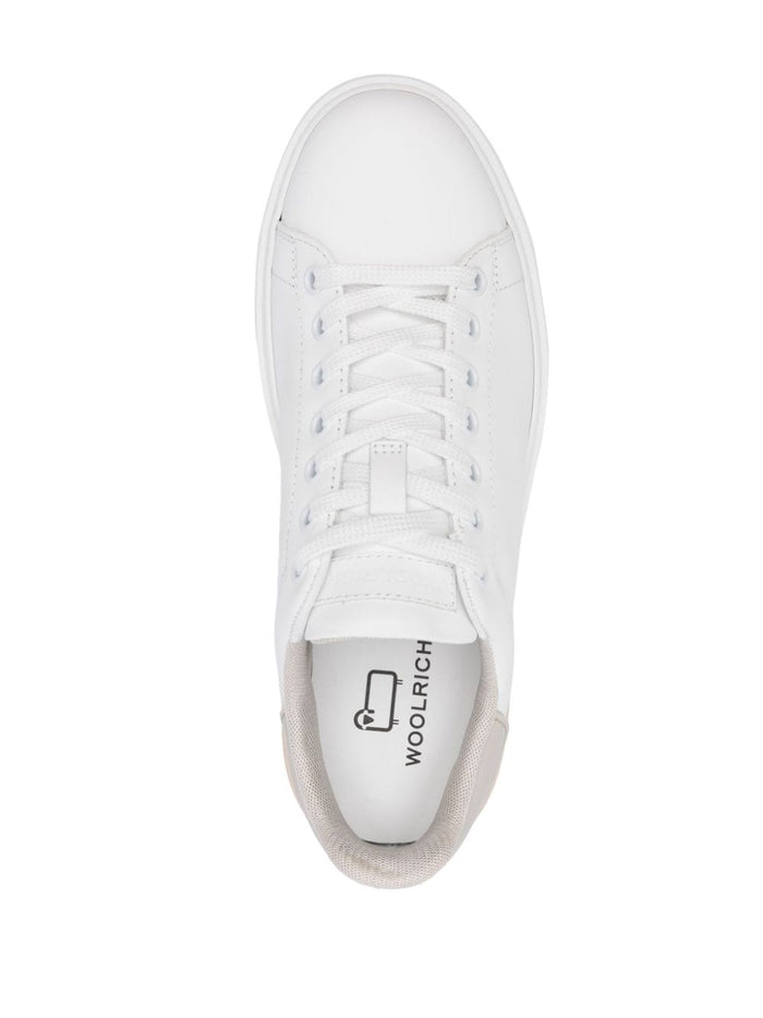 Woolrich Sneakers White Furs & Skins->leather100 %