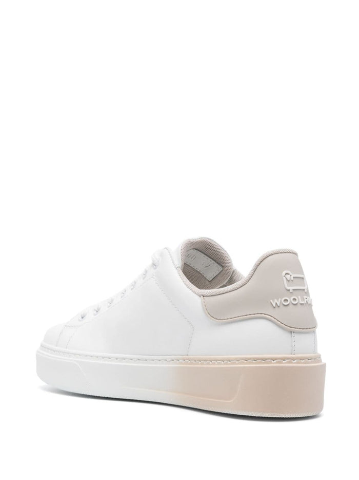 Woolrich Sneakers White Furs & Skins->leather100 %