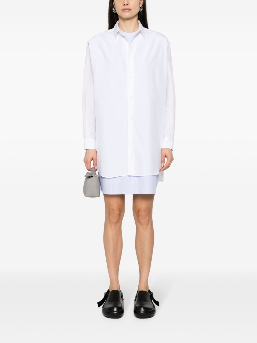 Loewe Dresses White Cotton Silk