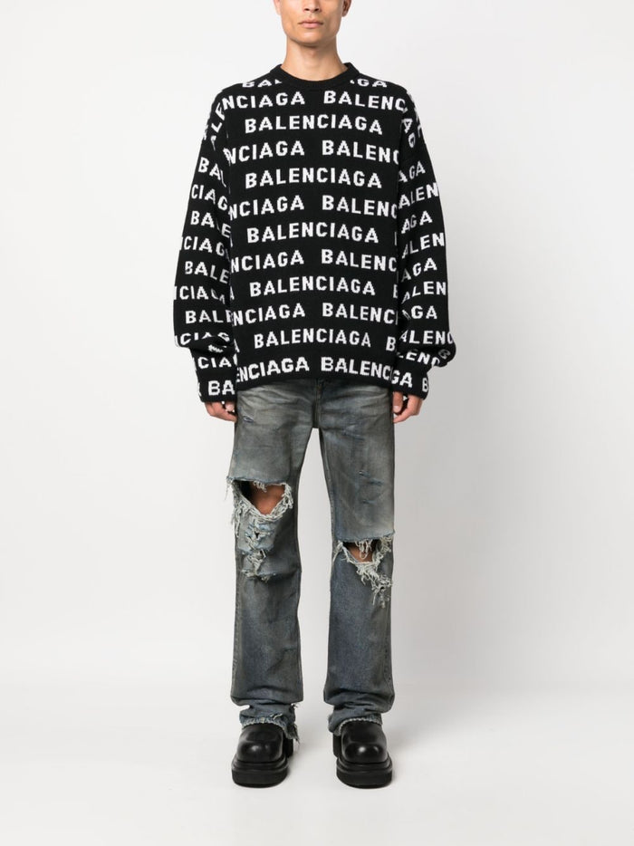 Balenciaga Sweaters Black Wool