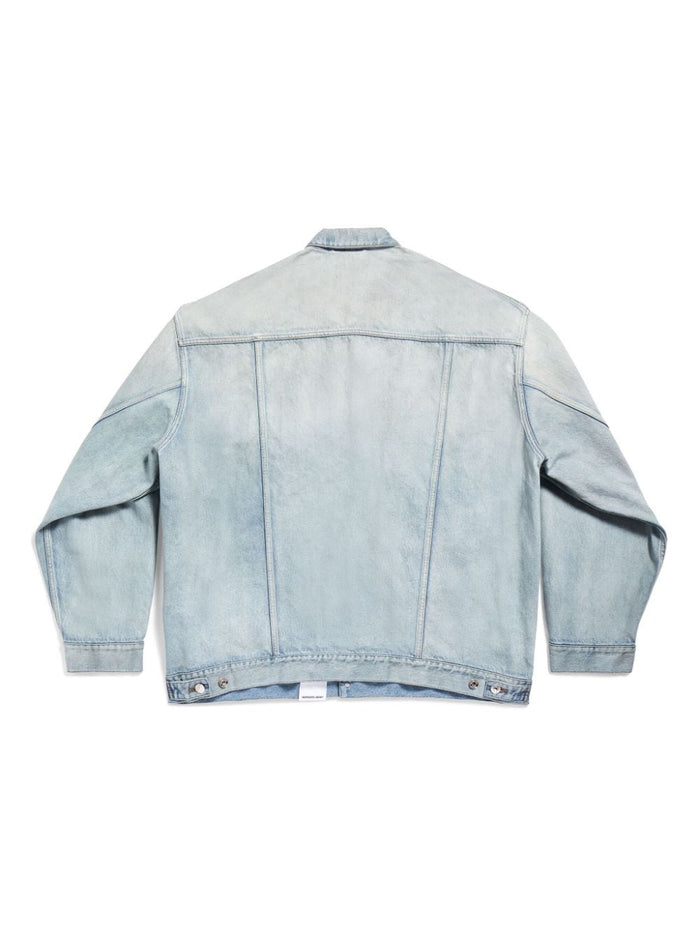 Balenciaga Coats Clear Blue Cotton
