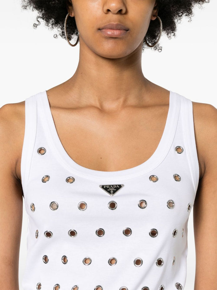 Prada Top White Cotton