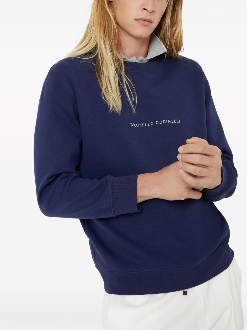 Brunello Cucinelli Sweaters Blu Cotton
