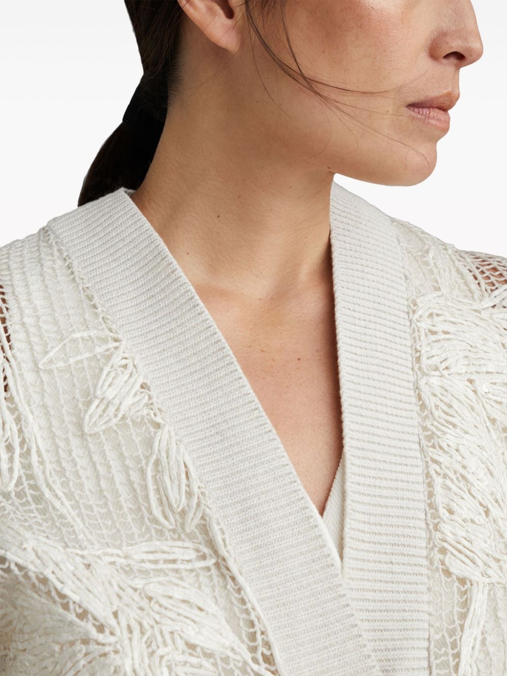 Brunello Cucinelli Sweaters Bianco Cotton