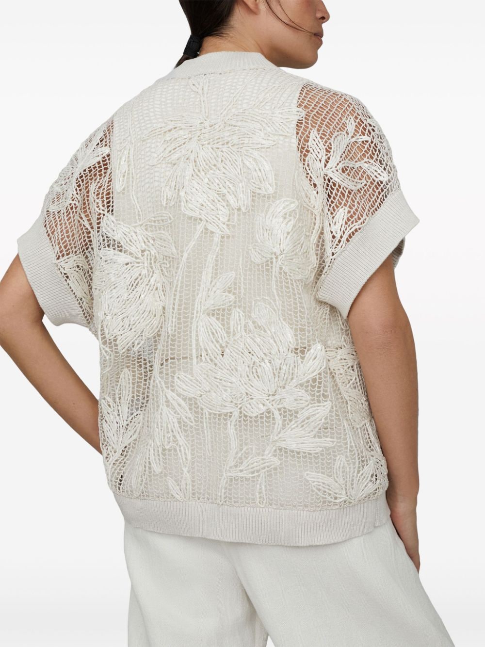Brunello Cucinelli Sweaters Bianco Cotton