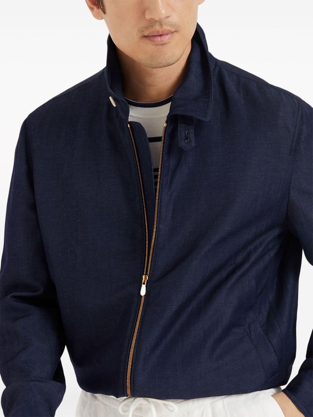 Brunello Cucinelli Coats Blu Wool