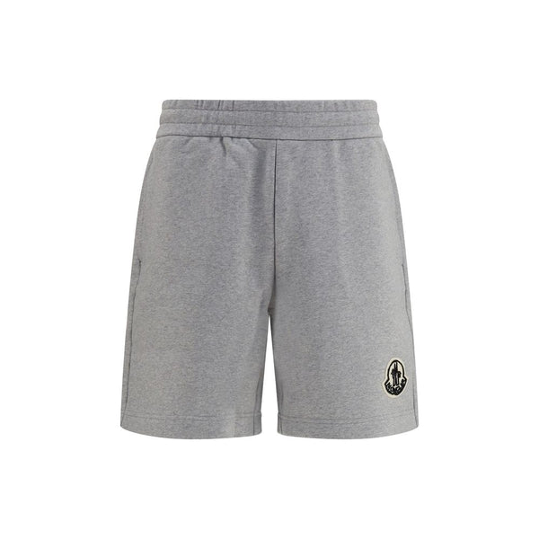 Moncler 100% Cotton bermuda shorts in gray