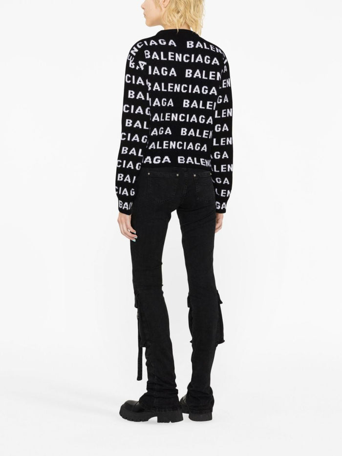 Balenciaga Sweaters Black Wool